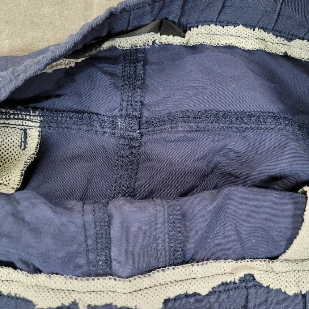 The‎ North Face Mens Navy Blue Belted Hiking Shorts Red Logo Size Large